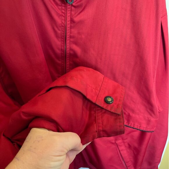 Vintage Cutter & Buck Jacket Red Lightweight Casual Lined Mens size M Cotton Ble - Picture 6 of 11